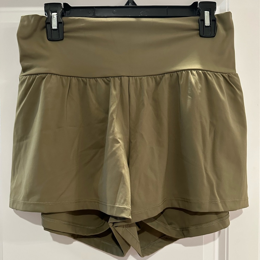 HALARA Women's Athletic Shorts - Olive Green